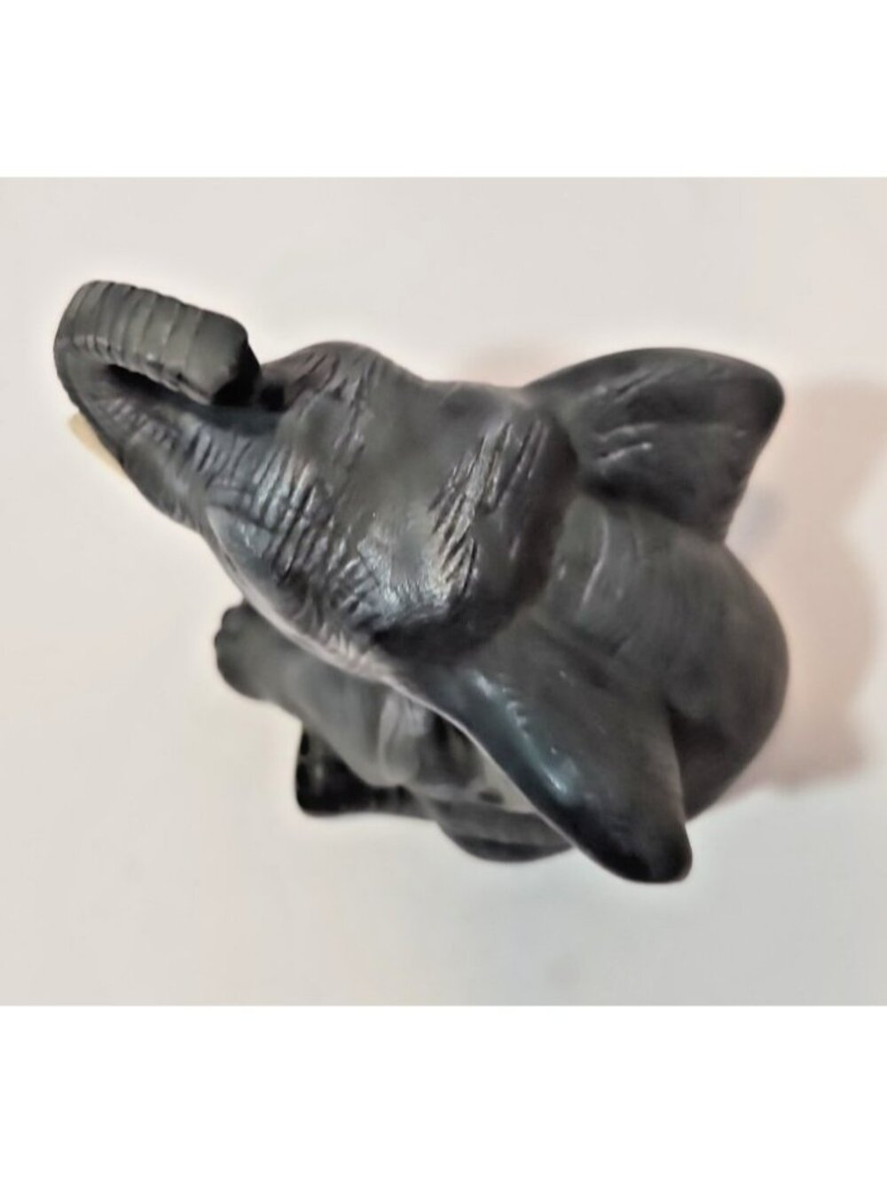Vintage Lifelike Ceramic Sitting Baby Grey Elephant Figurine 6" Detailed - Picture 2 of 11